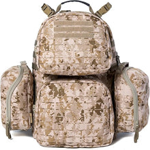 Load image into Gallery viewer, Skywalker MOLLE Medium Rucksack – MARPAT Desert | Laser-Cut 55L Pack with EVA Side Shells & External Frame - AKmax