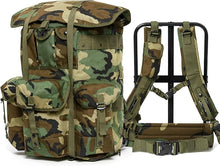 Load image into Gallery viewer, ALICE Pack Large Size – Woodland Camo Classic Camouflage Rucksack with External Frame - AKmax