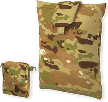 Load image into Gallery viewer, MT 2PCS Military MOLLE Drop Dump Pouch – Tactical Roll-Up Foldable Magazine Utility Pouch, Ripstop Nylon, Mesh Bottom Design, Compatible with MOLLE System - AKmax