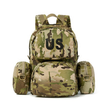 Load image into Gallery viewer, AKmax Mini MOLLE Kids Pack – “Little Ranger” Military Style Daypack with Modular Side Pouches – US Design – Ages 3–8