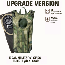 Load image into Gallery viewer, USMC ILBE Hydration Carrier – Multi-Terrain Camo, Includes 3L Bladder, Military MOLLE Water Pack
