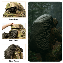 Load image into Gallery viewer, AKmax PLCE Pro 120L Military Tactical Modular Rucksack – Laser-Cut MOLLE Backpack, Hydration Ready (Camouflage / Marpat Woodland)