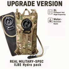 Load image into Gallery viewer, USMC ILBE Hydration Carrier – Multi-Terrain Camo, Includes 3L Bladder, Military MOLLE Water Pack