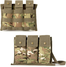 Load image into Gallery viewer, MOLLE II Triple Mag Bandoleer Pouch Set Camouflage
