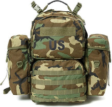 Load image into Gallery viewer, MOLLE Medium Rucksack Woodland Camo