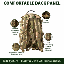画像をギャラリービューアに読み込む, ILBE 2.0 Assault Pack 45L – Camouflage Tactical Backpack with Laser-Cut MOLLE Panels & Hydration Compatibility for Outdoor, Military, Hiking