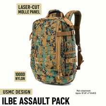 画像をギャラリービューアに読み込む, ILBE 2.0 Assault Pack 45L – Marpat woodland Tactical Backpack with Laser-Cut MOLLE Panels & Hydration System for Outdoor, Military, Hiking