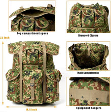Load image into Gallery viewer, ALICE Pack Large Size – JGSDF Camouflage Japanese Flecktarn Rucksack with Frame Support - AKmax