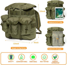 Load image into Gallery viewer, Mini ALICE Pack for Kids – Multicam | Camo Outdoor Backpack for Camping, Travel & School (Ages 3–8) - AKmax
