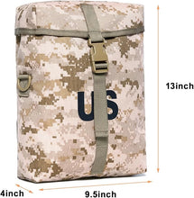 Load image into Gallery viewer, MOLLE Sustainment Pouches – MARPAT Desert (2-Pack) | USMC Digital Camo Side Pouch Set for Modular Rucksacks - AKmax
