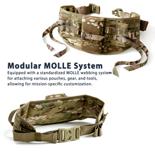Load image into Gallery viewer, AKmax Military MOLLE II Lager Rucksack Waist Belt – Army Tactical Load-Bearing Belt for Combat Backpack