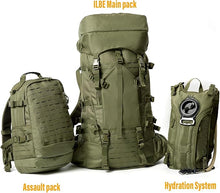 Load image into Gallery viewer, ILBE 2.0 Rucksack – Full Kit – Ranger Green | Tactical Laser-Cut Pack System with Enhanced Ventilated Back Panel - AKmax