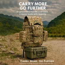 Load image into Gallery viewer, Iraklis External Frame System – Comouflage | Heavy-Duty Freighter Pack Frame with Load Shelf – Herakles Series - AKmax