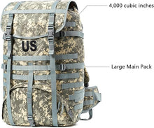 Load image into Gallery viewer, MOLLE Large Rucksack – UCP | Full Tactical Backpack System with Frame, Pouches & Waist Pack - AKmax
