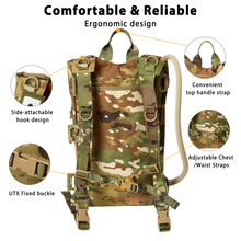 画像をギャラリービューアに読み込む, FILBE Hydration Pack – Tactical Water Carrier with Front MOLLE Webbing & 3L Bladder Compatibility for Military and Outdoor Use