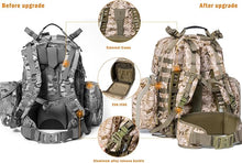 Load image into Gallery viewer, Skywalker MOLLE Medium Rucksack – MARPAT Desert | Laser-Cut 55L Pack with EVA Side Shells & External Frame - AKmax
