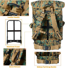 Load image into Gallery viewer, ALICE Pack Large Size – MARPAT Digital Woodland High-Capacity Digital Camo Rucksack with Frame - AKmax