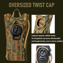 Load image into Gallery viewer, USMC ILBE Hydration Carrier – Multi-Terrain Camo, Includes 3L Bladder, Military MOLLE Water Pack