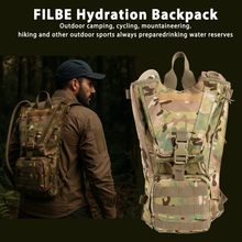 画像をギャラリービューアに読み込む, FILBE Hydration Pack – Tactical Water Carrier with Front MOLLE Webbing & 3L Bladder Compatibility for Military and Outdoor Use