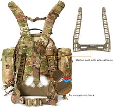 Load image into Gallery viewer, MOLLE Medium Rucksack – OCP | 60L Modular Load Pack with Frame for Field Deployment - AKmax
