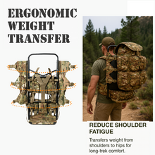 Load image into Gallery viewer, Iraklis External Frame System – Comouflage | Heavy-Duty Freighter Pack Frame with Load Shelf – Herakles Series - AKmax