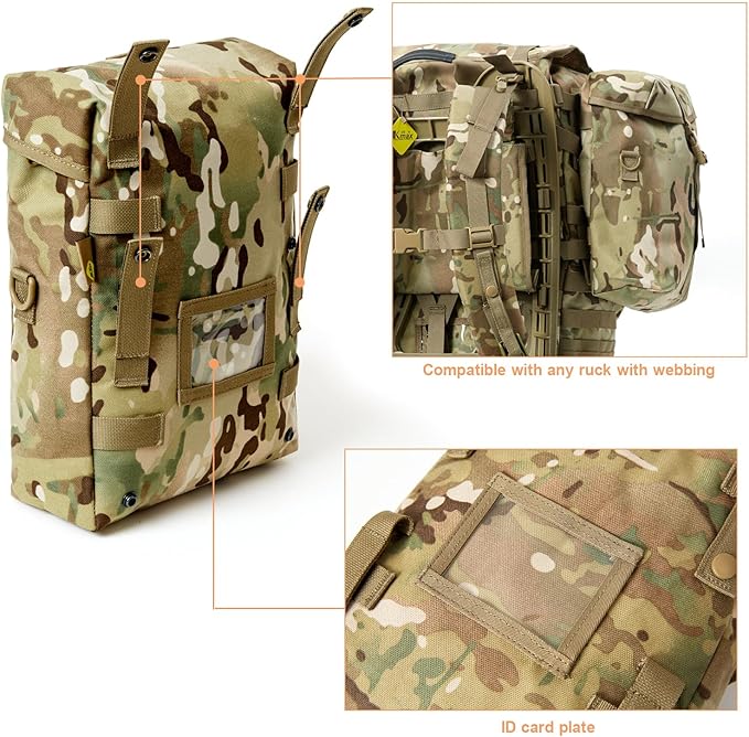 MOLLE Sustainment Pouches – Comouflage (2-Pack) | Modular Side Pouch S ...