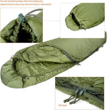 Load image into Gallery viewer, USGI Patrol Sleeping Bag – Olive Drab | Lightweight Modular Sleep System Bag for 30°F Field Use - AKmax
