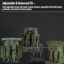 Load image into Gallery viewer, AKmax Military Tactical ALICE Backpack Shoulder Straps – Army LC-1 Padded Harness for Medium & Large Rucksack Frame