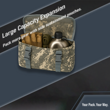 Load image into Gallery viewer, AKmax Military MOLLE II Large Rucksack Waist Pouch – Army Tactical Load-Bearing Belt for Combat Backpack - AKmax