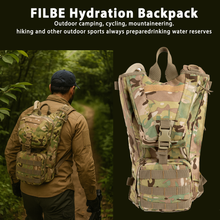 画像をギャラリービューアに読み込む, FILBE Hydration Pack – Tactical Water Carrier with Front MOLLE Webbing & 3L Bladder Compatibility for Military and Outdoor Use