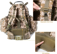 Load image into Gallery viewer, Skywalker MOLLE Medium Rucksack – MARPAT Desert | Laser-Cut 55L Pack with EVA Side Shells & External Frame - AKmax
