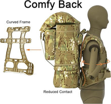 Load image into Gallery viewer, FILBE 2.0 Main Pack – Multicam | Laser-Cut 80L Tactical Rucksack with Internal Frame and Enhanced MOLLE - AKmax