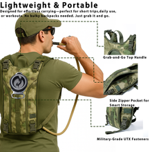 Load image into Gallery viewer, USMC ILBE Hydration Carrier – Multi-Terrain Camo, Includes 3L Bladder, Military MOLLE Water Pack