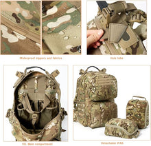 Load image into Gallery viewer, MOLLE Medium Rucksack – Multicam | Laser-Cut EVA Shell Pack with External Frame – Skywalker Series - AKmax