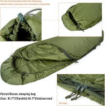 Load image into Gallery viewer, USGI Modular Sleep System – Olive Drab | 4-Piece Military Sleeping Bag Set with Waterproof BiVy Cover - AKmax