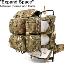 Load image into Gallery viewer, ALICE Pro Pack – Multicam | 90L Modular Backpack with Heavy-Duty Frame & Cargo Shelf - AKmax