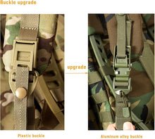 Load image into Gallery viewer, MOLLE Medium Rucksack – Woodland Camo | Classic 60L Load Pack with Frame for Forest Operations - AKmax