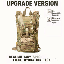 Load image into Gallery viewer, FILBE 2.0 Hydration Pack – Tactical Water Carrier with Laser-Cut MOLLE Panels & Padded Harness for Military & Outdoor Use - AKmax