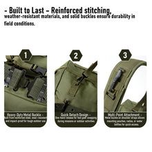 Load image into Gallery viewer, AKmax Military Tactical ALICE Yoke & Butt Pack – Army Combat Utility Waist Belt Pouch for Outdoor Survival Hiking