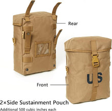 Load image into Gallery viewer, MOLLE Medium Rucksack – Coyote | 60L Modular Expedition Pack with External Frame and MOLLE Grid - AKmax