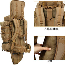 Load image into Gallery viewer, MT Military Hunting Rucksack with Detachable Rifle Carry System – 77L Backpack with Aluminum External Frame for Camping, Hunting, and Hiking