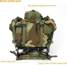 Load image into Gallery viewer, ALICE Pack Large Size – Woodland Camo Classic Camouflage Rucksack with External Frame - AKmax
