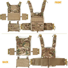 Load image into Gallery viewer, MOLLE Modular Tactical Vest – Multicam | Adjustable Quick-Release Plate Carrier with MOLLE PALS Grid - AKmax