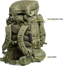 Load image into Gallery viewer, ILBE 2.0 Rucksack – Full Kit – Ranger Green | Tactical Laser-Cut Pack System with Enhanced Ventilated Back Panel - AKmax