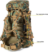 画像をギャラリービューアに読み込む, ILBE 2.0 Rucksack – Full Kit – MARPAT Woodland | Laser-Cut Modular Carry System with Assault & Hydration Packs - AKmax