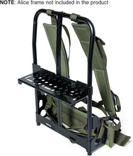 Load image into Gallery viewer, Cargo Shelf for ALICE Pack Frame – Olive Drab | Load Support Plate with Adjustable Lashing Strap - AKmax