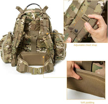 Load image into Gallery viewer, MOLLE Medium Rucksack – Multicam | Laser-Cut EVA Shell Pack with External Frame – Skywalker Series - AKmax