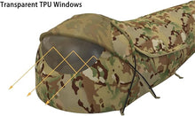 Load image into Gallery viewer, Compact BiVy Tent – Multicam | Waterproof Survival Shelter with TPU Stargazing Window & BiVy-Grade Shell - AKmax