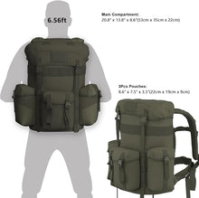 Load image into Gallery viewer, ALICE C1 Rucksack – Ranger Green | Urban-Ready Internal Frame Backpack for Tactical & Outdoor Use - AKmax