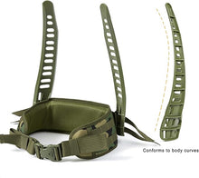 Load image into Gallery viewer, MOLLE Medium Rucksack – Woodland Camo | Classic 60L Load Pack with Frame for Forest Operations - AKmax